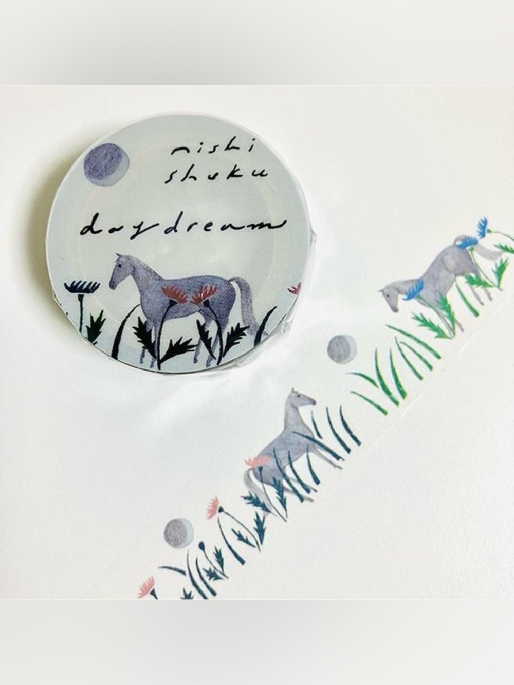 Hyogensha Cozyca x Nishi Shuku Illustrated Transparent PET Tape - Daydream